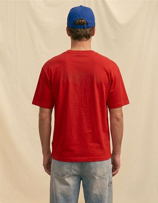 The Essential Red Oversized Tee