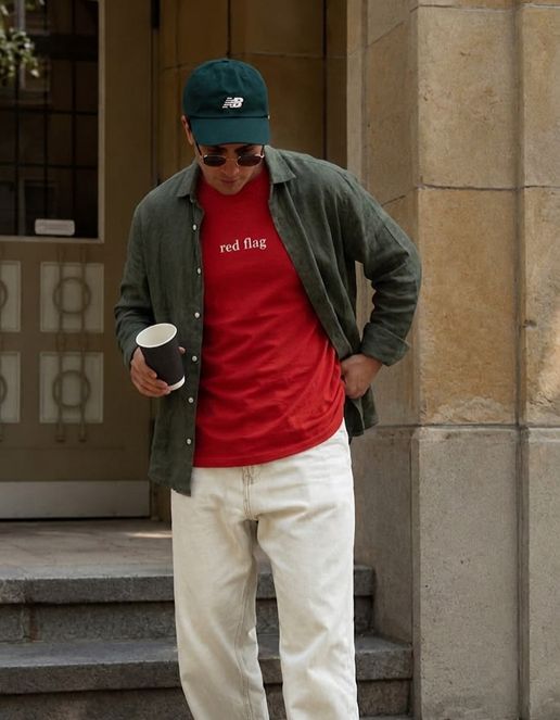 The Essential Red Oversized Tee
