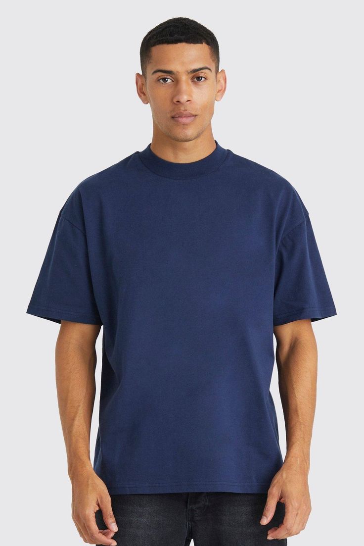 Navy blue oversized t-shirt