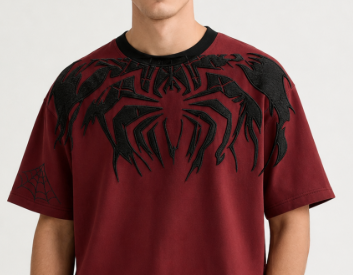 Brand New Spider Embroidered Tee