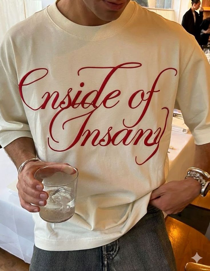 Inside of Insanity Oversized Tee – Off White