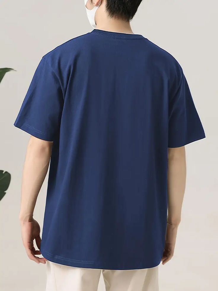 Navy blue oversized t-shirt