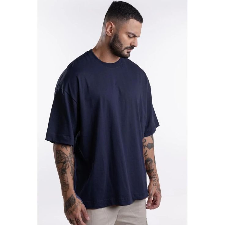 Navy blue oversized t-shirt