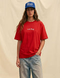 The Essential Red Oversized Tee