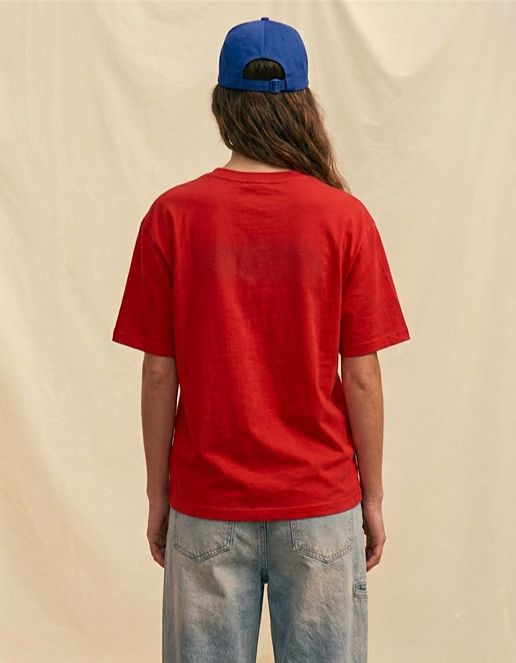 The Essential Red Oversized Tee